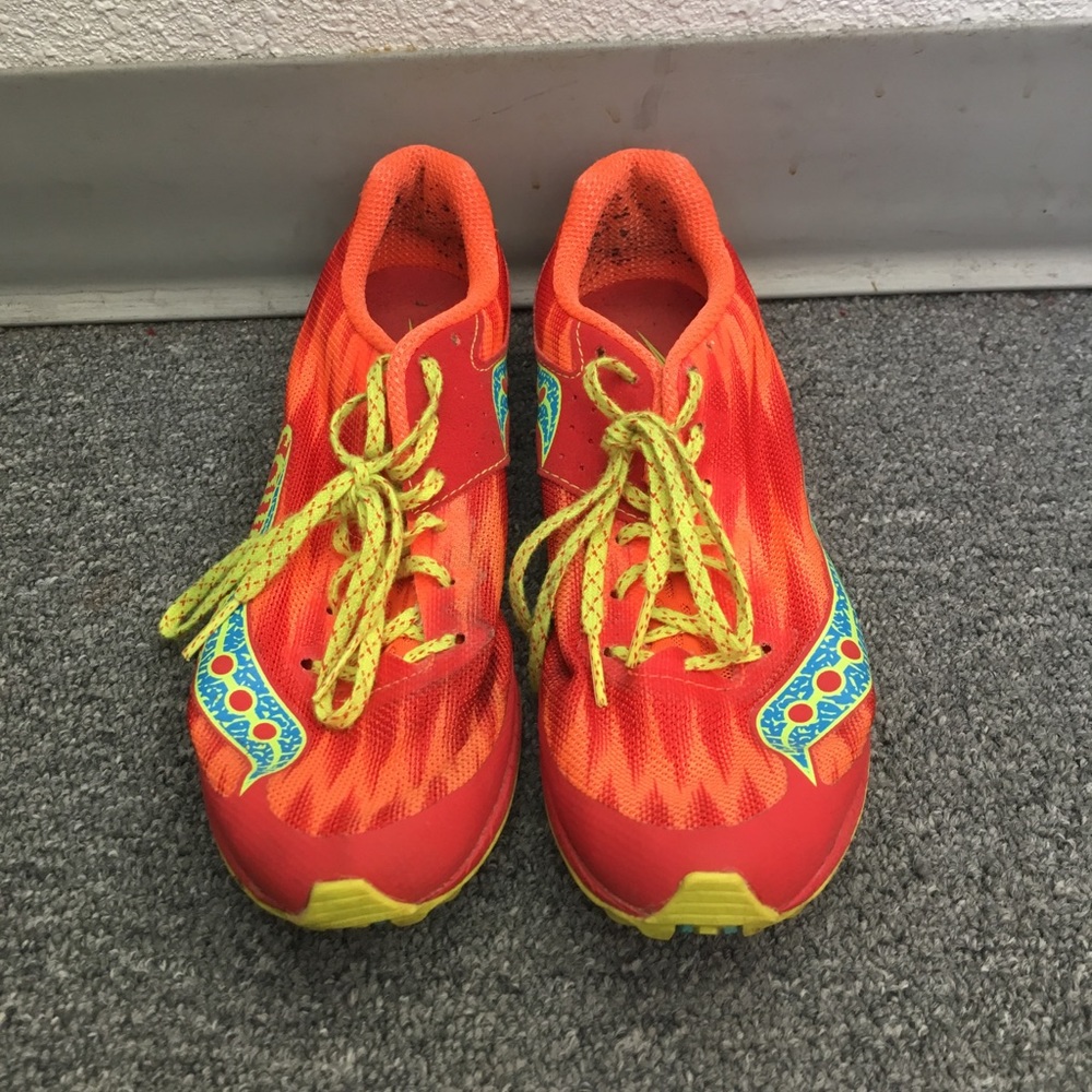 Saucony racing flats.