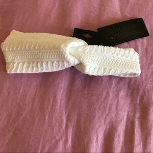 Cream chevron headband