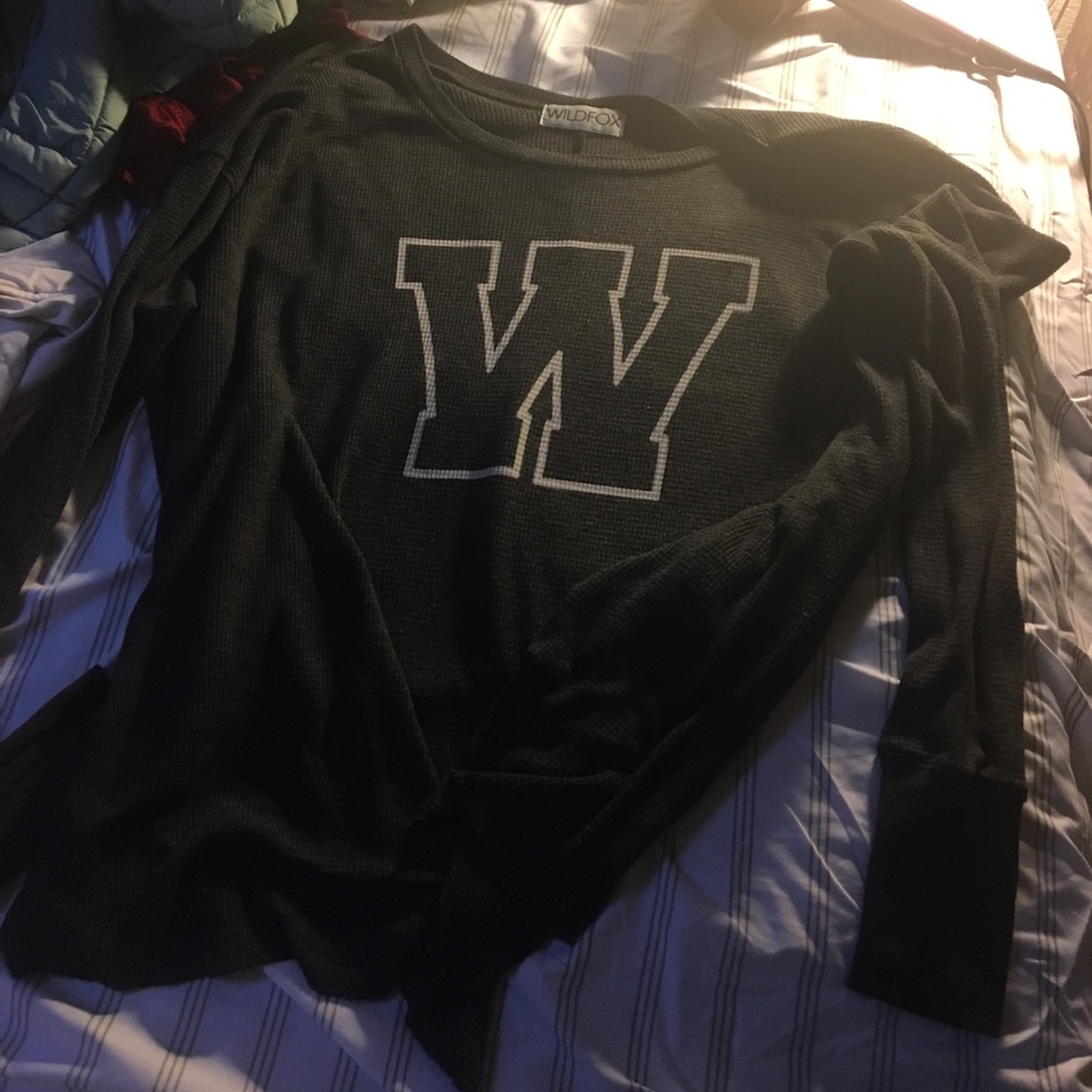 Wildfox W Henley long sleeve