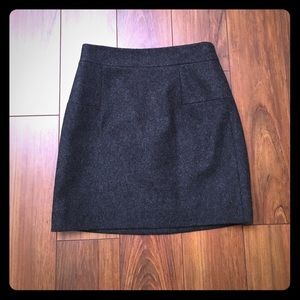 Jcrew heather wool mini skirt