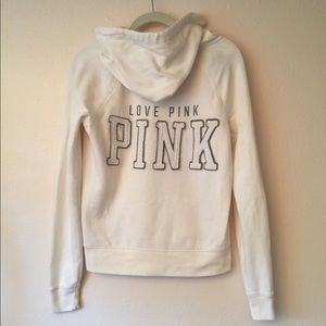 PINK Victoria's Secret Ivory Hoodie