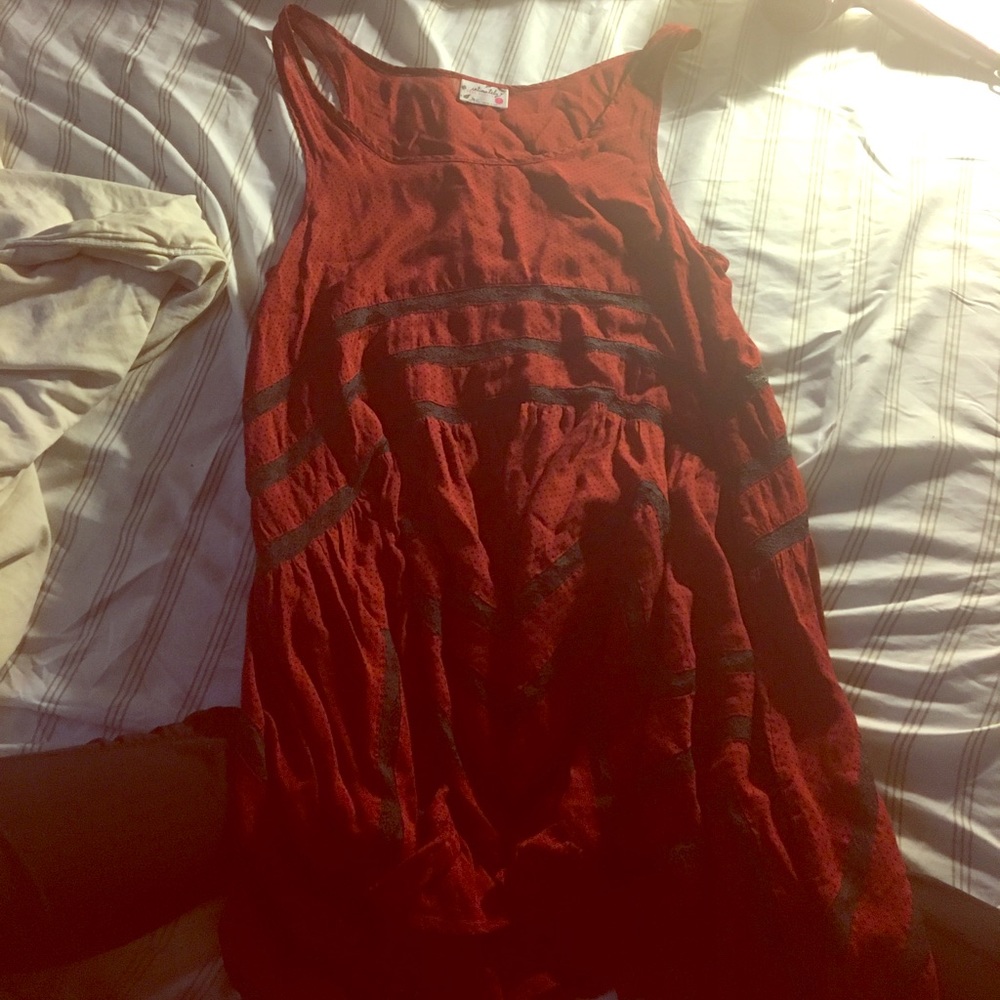 Free people trapeze slip red