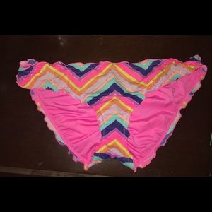VS ruffled cheeky swim bottoms