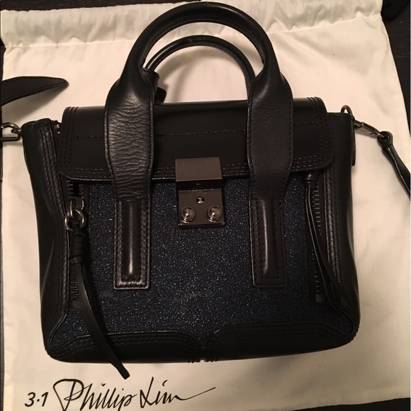 3.1 Phillip Lim Handbags - 3.1 Phillip Lim Mini Pashli Satchel in Navy/Black