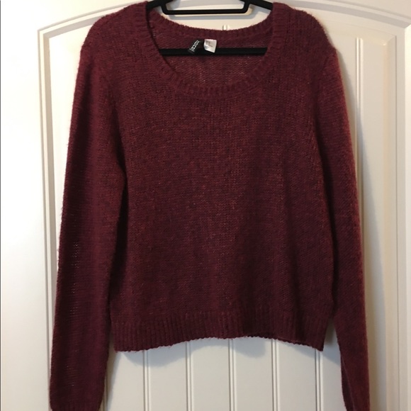 H&M Sweaters - H&M Maroon Knit Sweater H&M Sweaters - H&M Maroon Knit Sweater