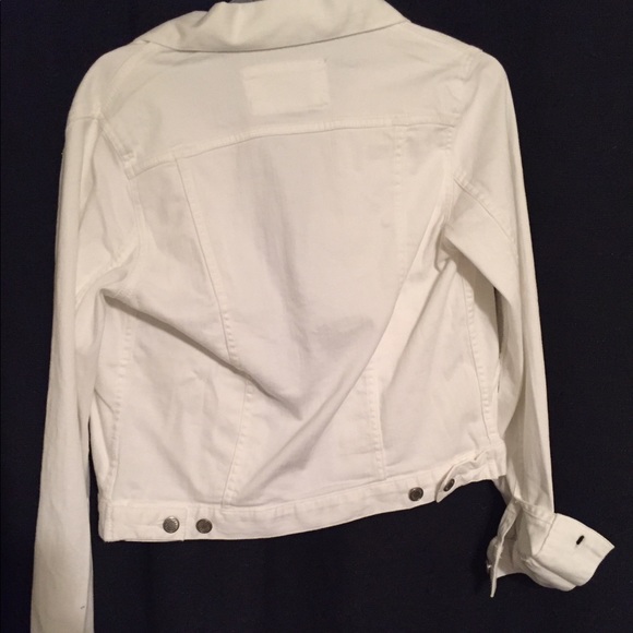 White stretch denim jacket - Picture 2 of 2