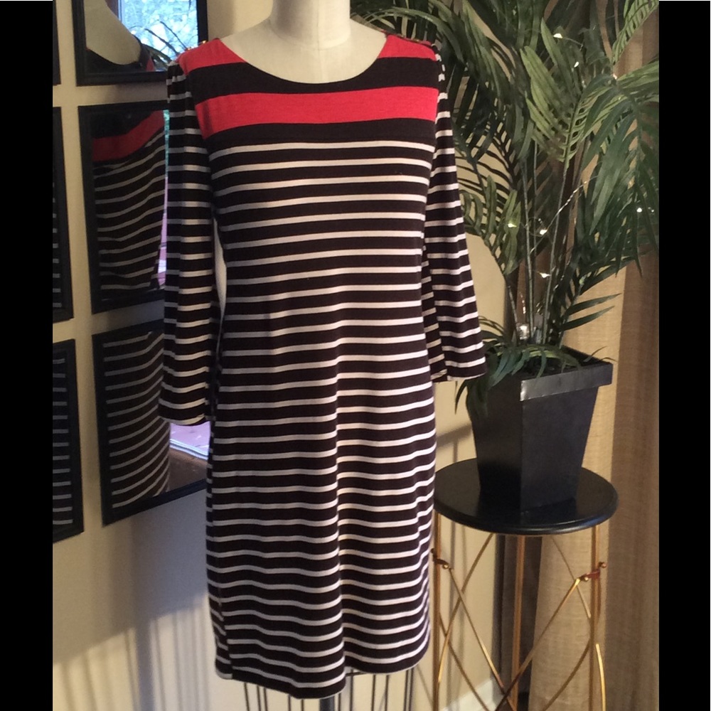 Allison Brittney Striped Dress Size L