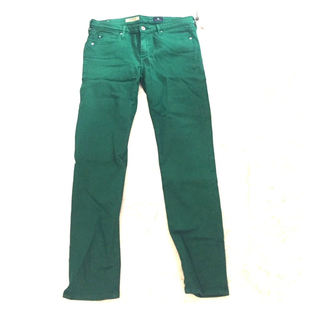 AG Stevie Ankle Emerald Skinny Jeans