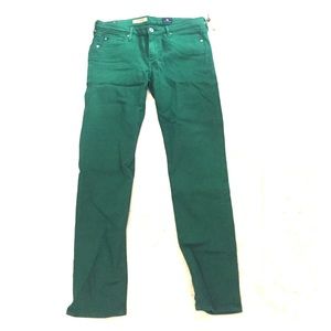 AG Stevie Ankle Emerald Skinny Jeans