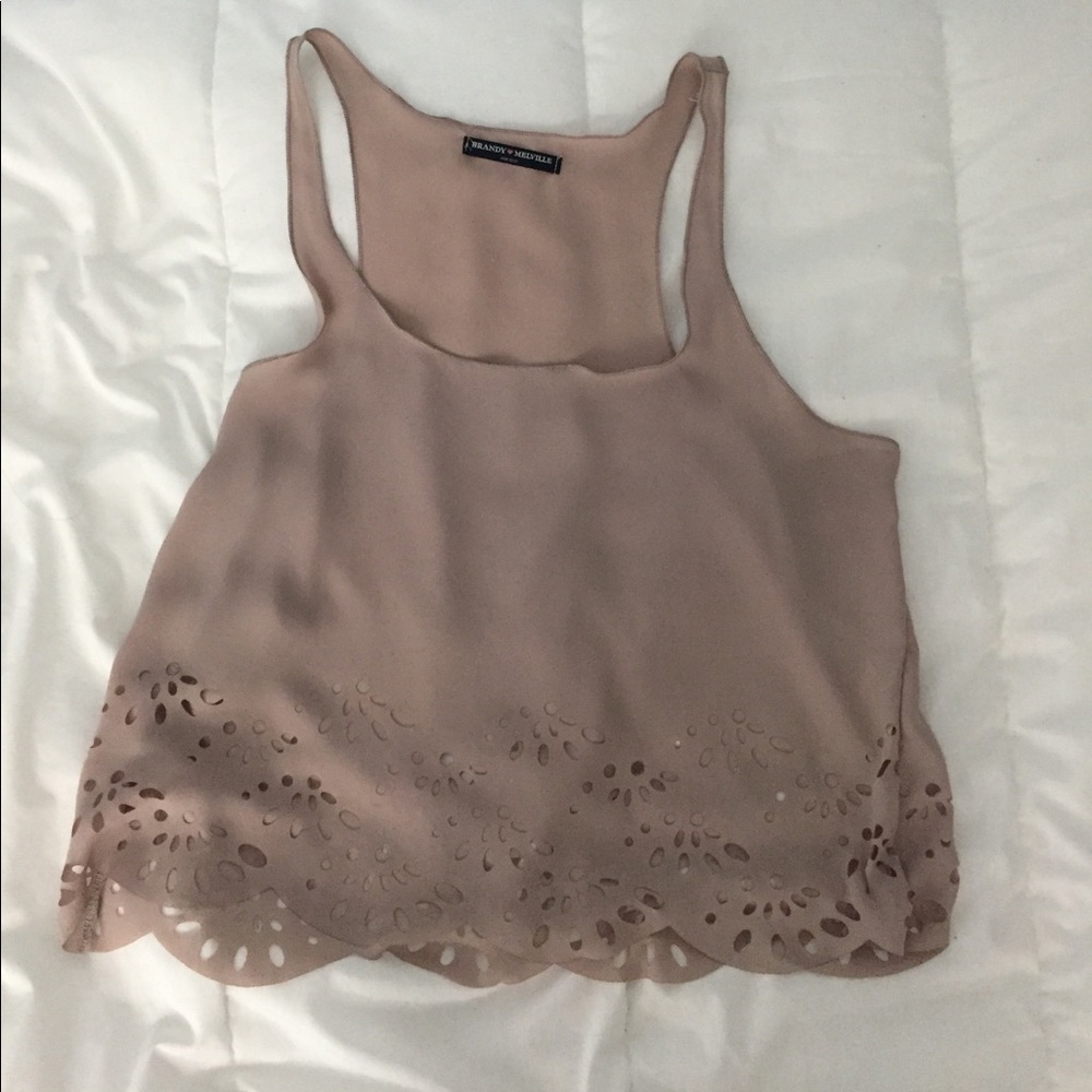 BRANDY MELVILLE CREME TANK TOP!