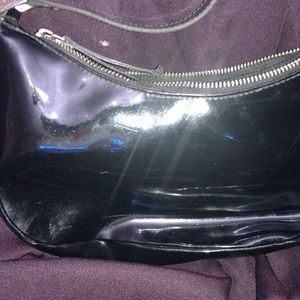 Cute patent leather purse by Lauren w/front pocket