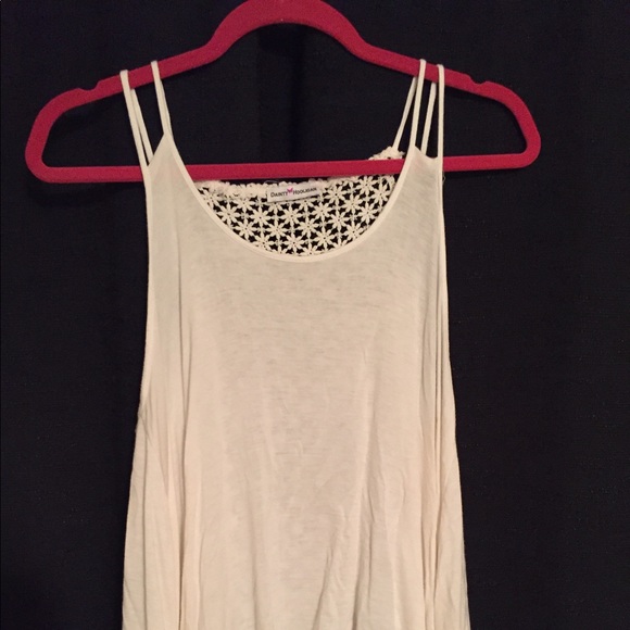 Double strap off white casual tank - Picture 1 of 4