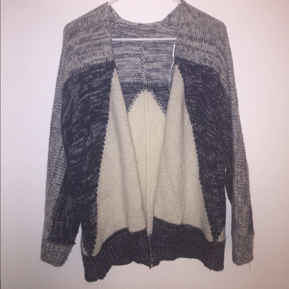 Blue and White Cardigan
