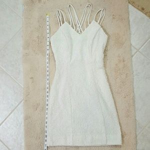 Dollar brand white sparkly sexy dress