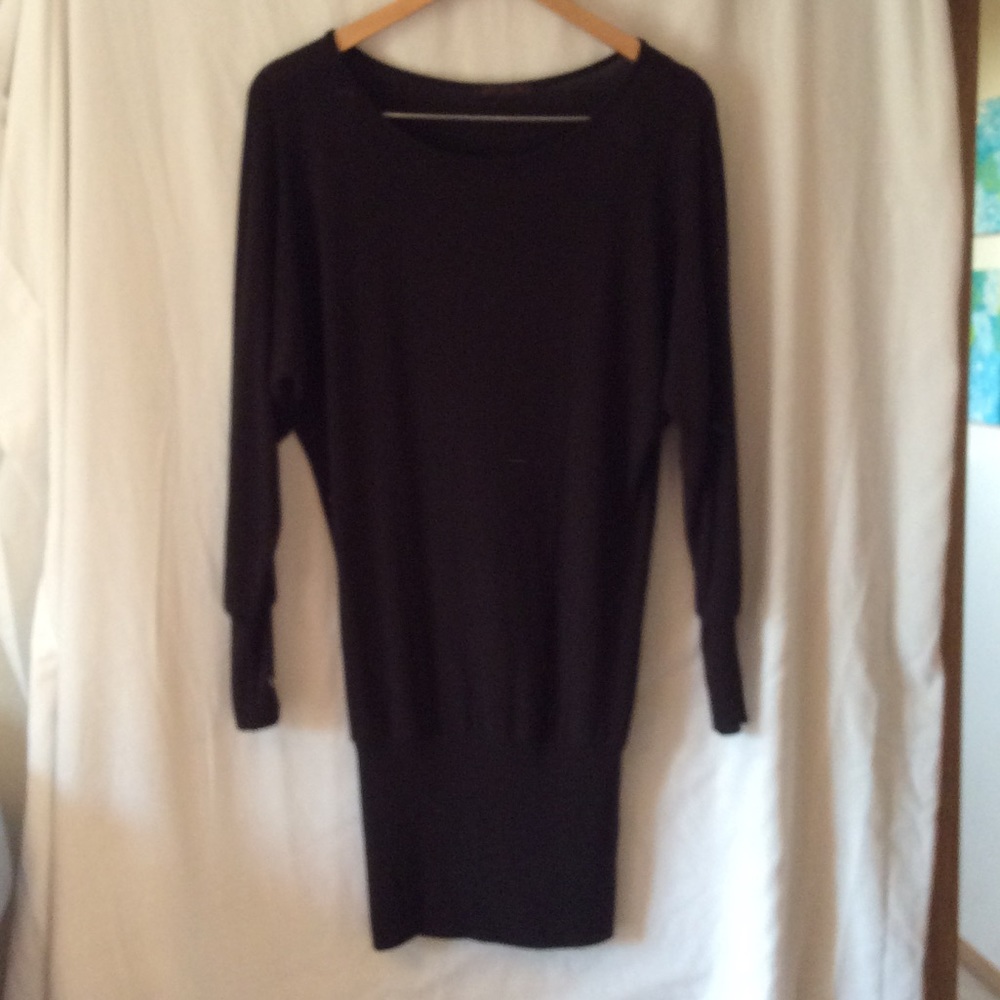 Black sweater dress