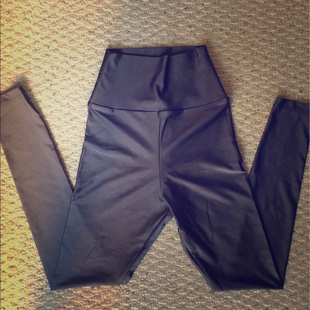 American Apparel high rise silver/gray leggings