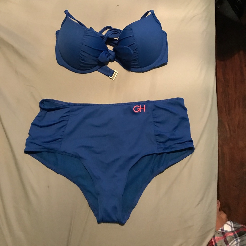 Gilly Hicks high-waisted swim suit
