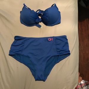Gilly Hicks high-waisted swim suit