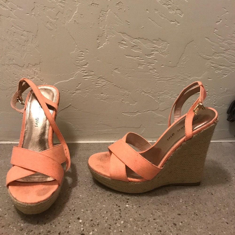 Madden Girl Pink Wedges