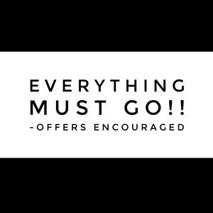 Closet purge! Offers welcome!