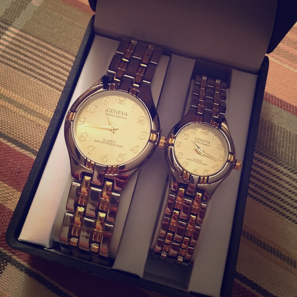 Brand new Geneva his/her watch set