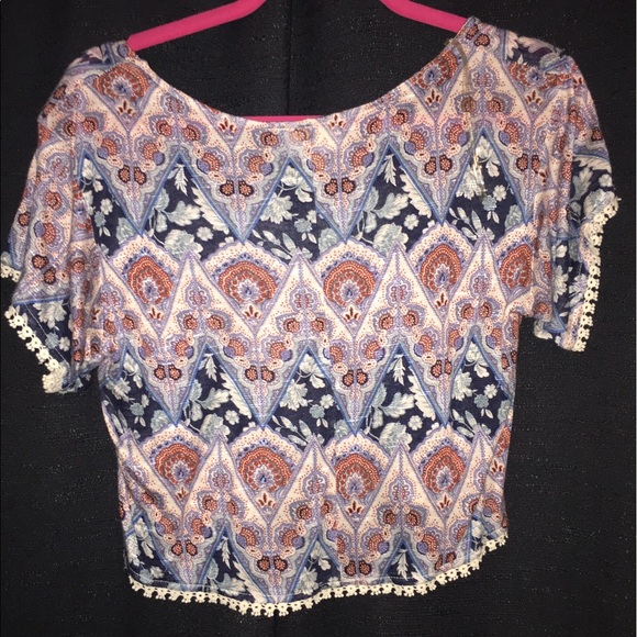 Printed crop top - Picture 2 of 2