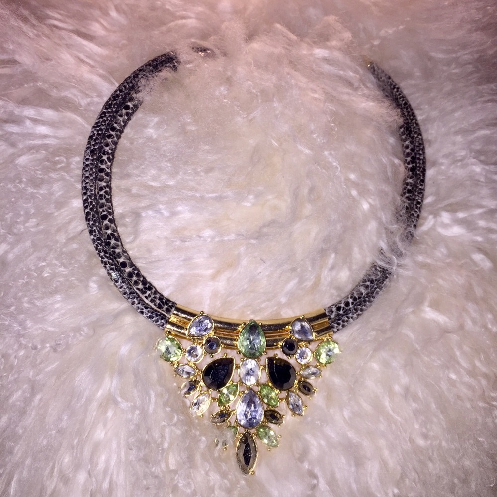 Banana Republic Snake gem Necklace