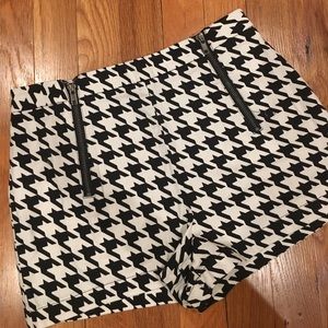 Forever21 Houndstooth High Waist Shorts