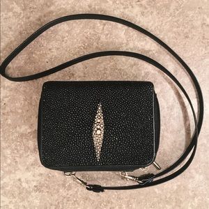 Authentic Stingray Leather Crossbody purse/wallet