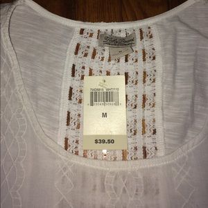 Beautiful LUCKY BRAND "Mixed Media" Tank boho M