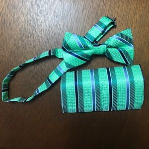 Bow tie and pocket square.