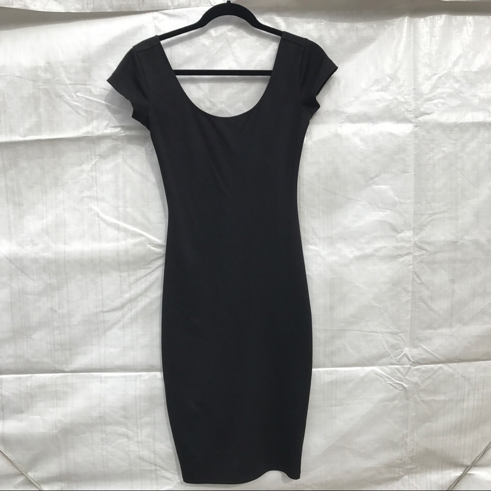 Bar III Black Plain Fitted Dress XS Gorgeous