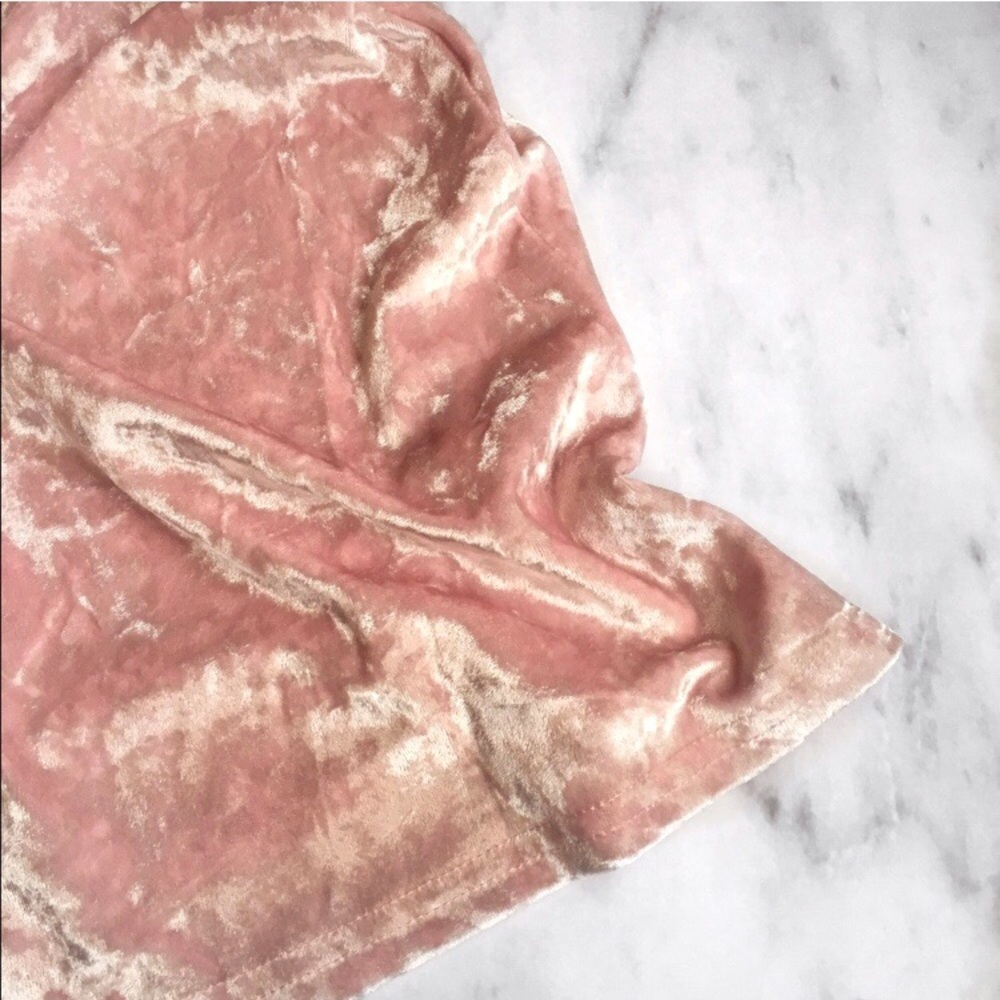 baby pink velvet slip dress - Picture 5 of 5