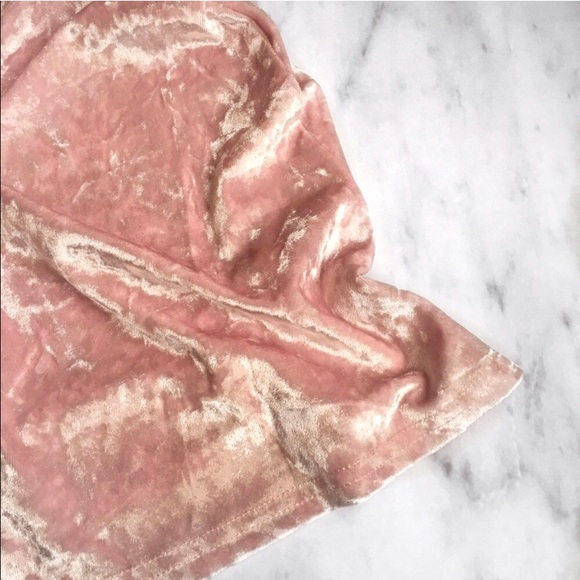 baby pink velvet slip dress - Picture 5 of 5