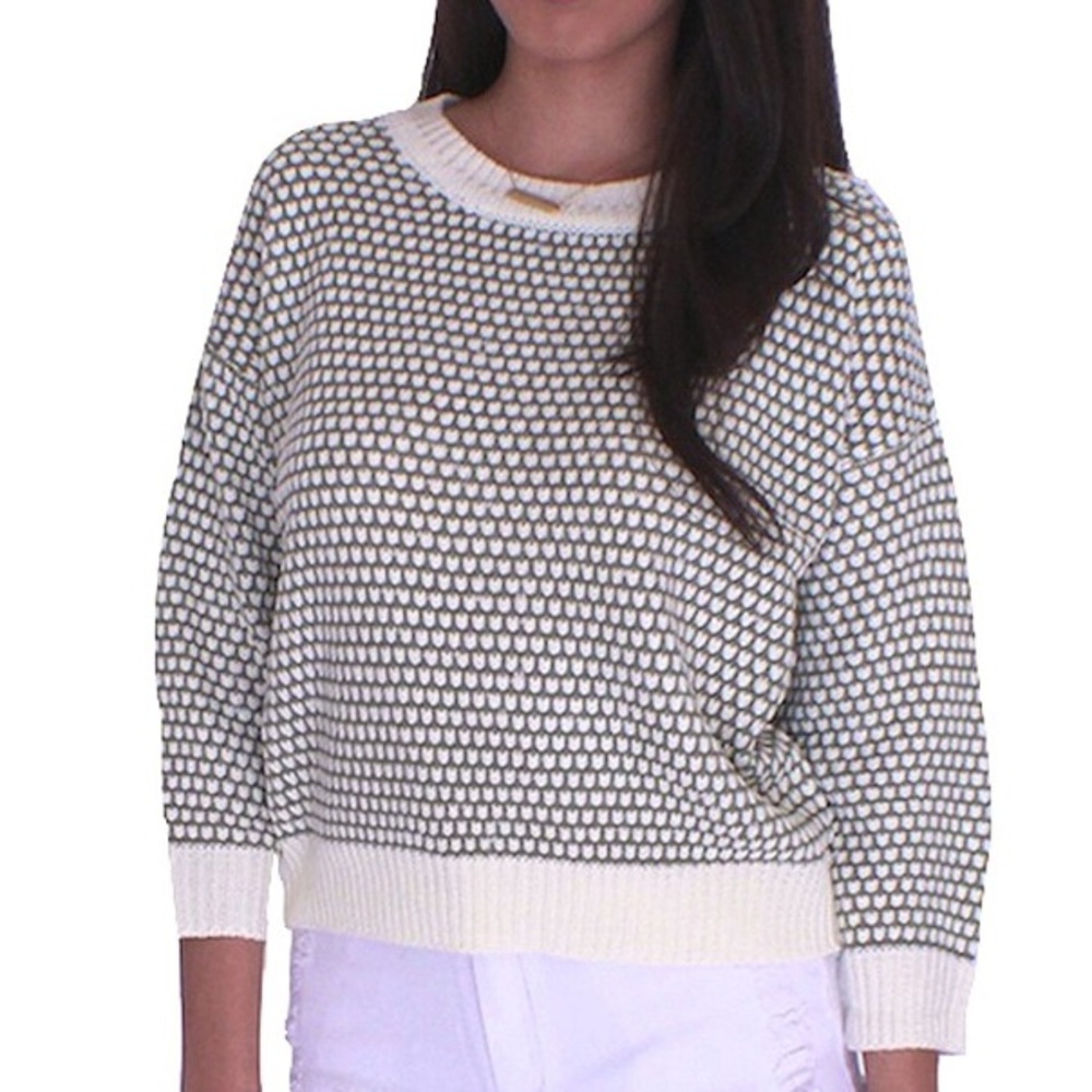 🌸NEW🌸3/4 Knitted Woven Sweater