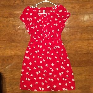 Old Navy Red dress with Cap Sleeves