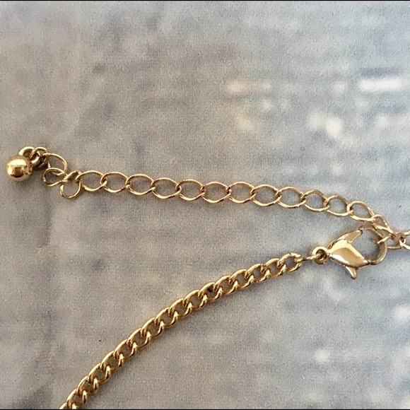 GIFTED: Short Gold Love Script Necklace - Picture 3 of 3