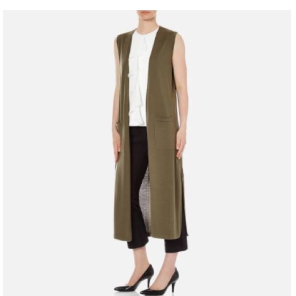 Theory Women's Torina Wool Sleeveless Cardigan