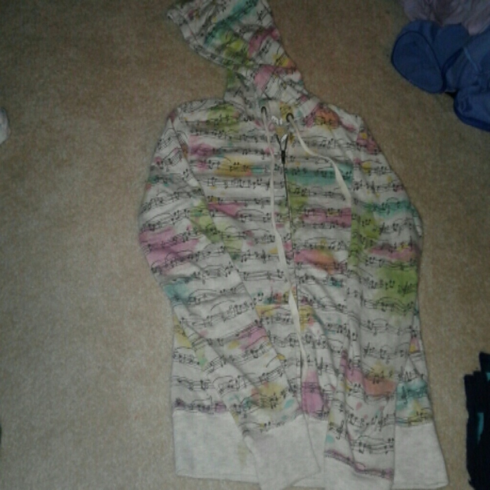 Music zip up jacket