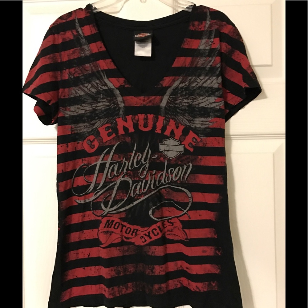 Harley Davidson Black & Red Tee