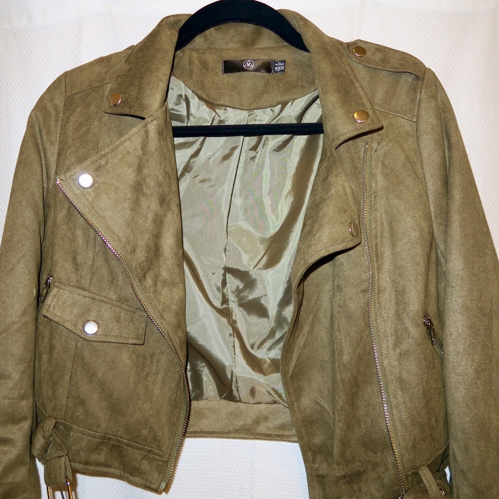 NEW!!! Miss guided Moto Faux Suede Jacket