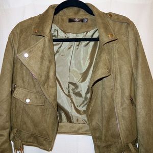 NEW!!! Miss guided Moto Faux Suede Jacket