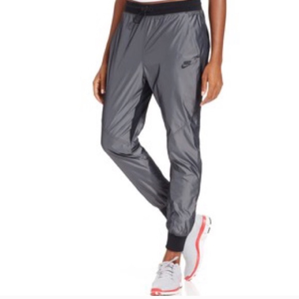 Reflective Silver Nike Joggers w/ Mesh