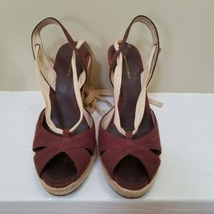 Banana Republic ankle wrap espadrilles