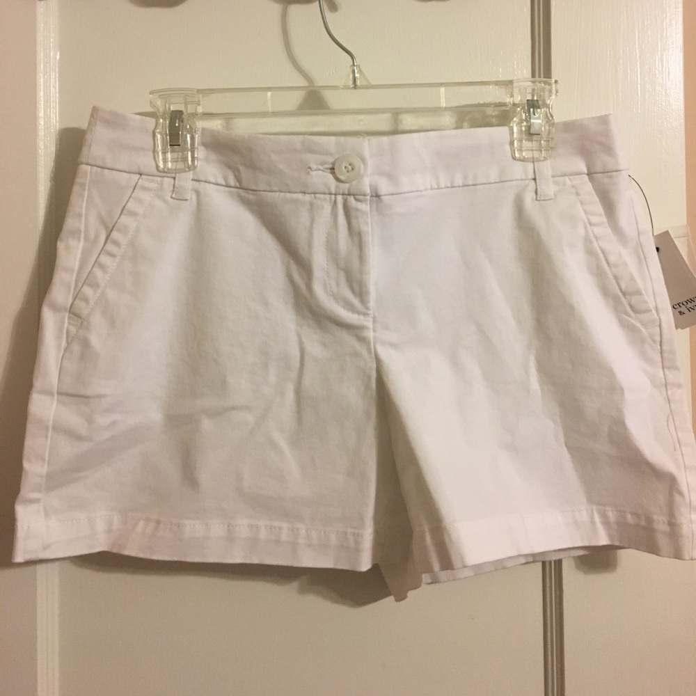 Crown & Ivy White Shorts