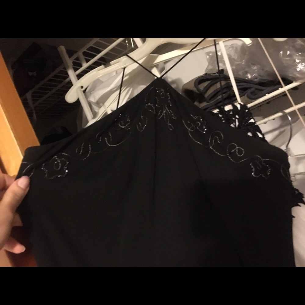 Black halter Prom dress/evening gown