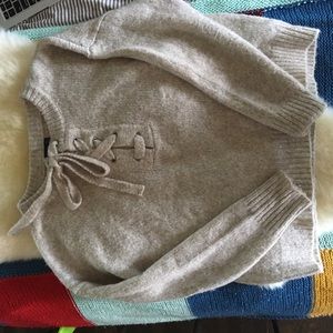 Zara lace up sweater