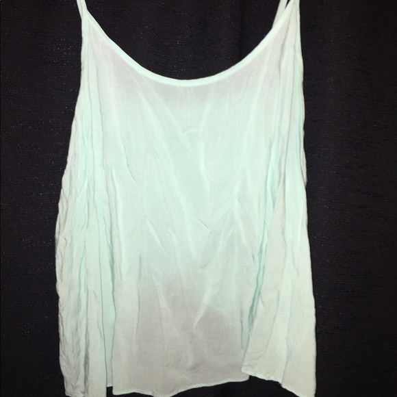 spaghetti strap turquoise tank top - Picture 1 of 2