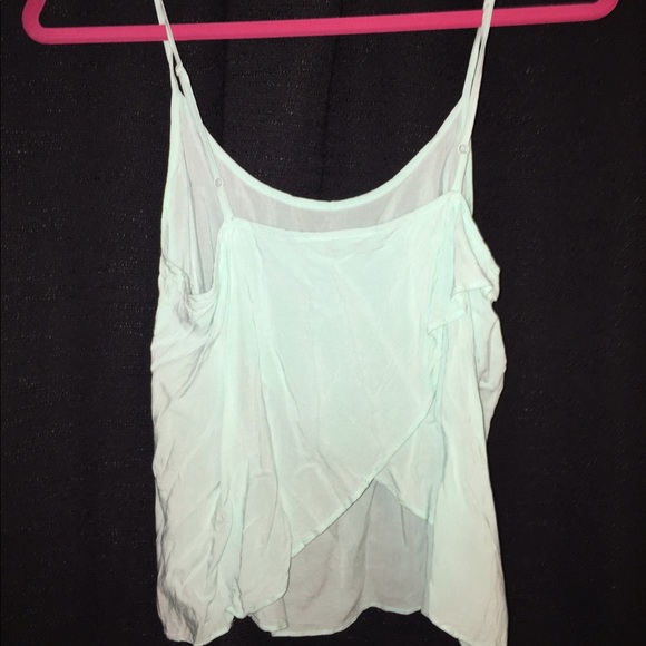 spaghetti strap turquoise tank top - Picture 2 of 2