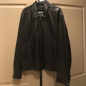 Salvatore Ferragamo leather jacket